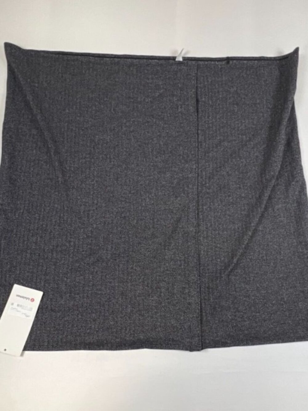 Lululemon Vinyasa Scarf Gray Herringbone Snap Wrap Cotton Blend NWT O/S